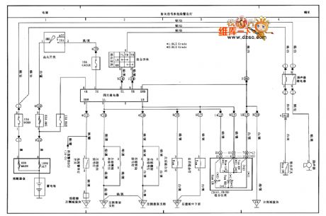 Tianjin VIOS steering and hazard warning speaker circuit diagram