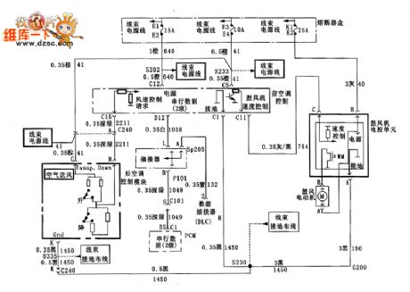 Buick air-condition supply air circuit diagram