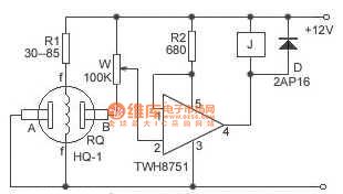 Gas-sensitive controller circuit