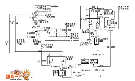 Air condition compressor circuit diagram