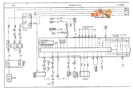 Tianjin VIOS combination instrument circuit diagram(first)