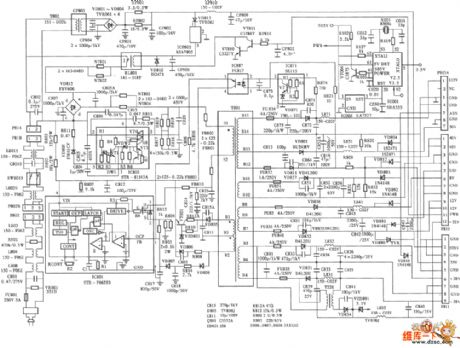 LG PT-48A82 Rear projection TV power supply circuit diagram