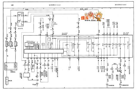 Tianjin VIOS combination instrument circuit diagram