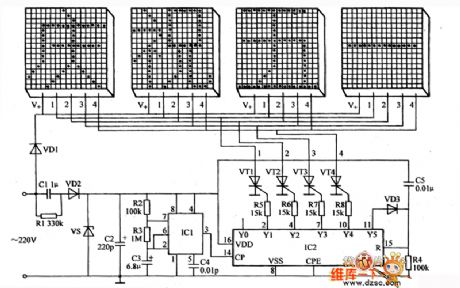LED Holiday lights controller circuit diagram 6
