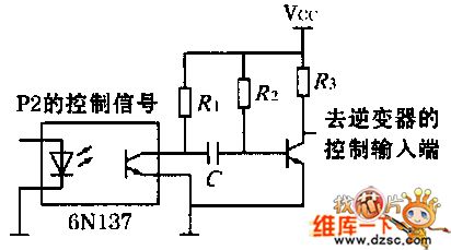 Photoelectric isolator drive circuit diagram