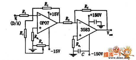 High voltage drive circuit diagram