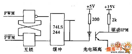 IPM gate interlock drive circuit diagram