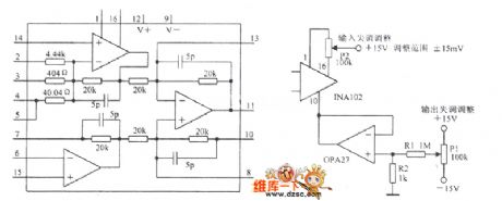 Instrument amplification circuit diagram with convenient usage