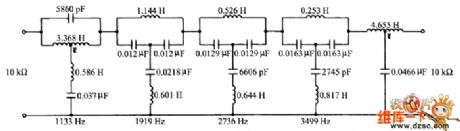 Network delay time-domain circuit diagram