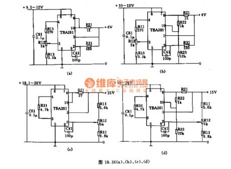 Stabilized voltage and stabilized current circuit use intergrated circuit