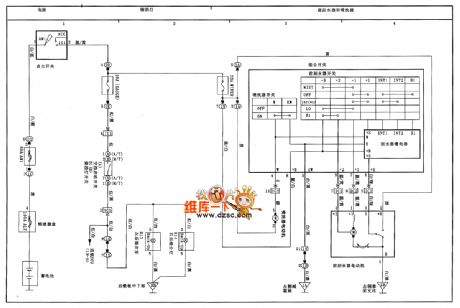 Tianjin VIOS reverse light、front wiper and jetter circuit diagram