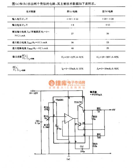 Voltage regulator circuit using TBA281723