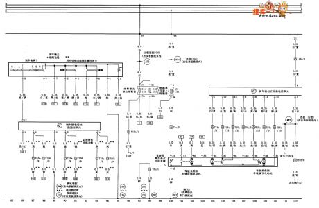 Audi A6 saloon car seat、rearview mirror circuit diagram four