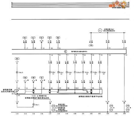 Audi A6 saloon car seat、rearview mirror circuit diagram five