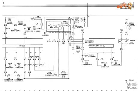 Audi A6 saloon car seat circuit diagram two