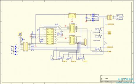 Air-conditioning control panel circuit including an main control board and remote control PIC16C54