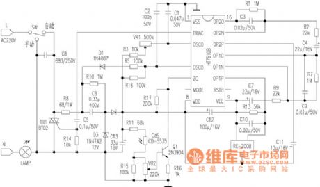 Human body induction switch circuit diagram