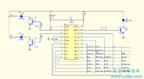 Remote control circuit diagram