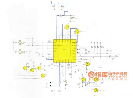 MOTOROLA V2288 mobile phone rf circuit