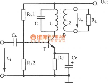 Typical frequency selective amplifier circuit diagram