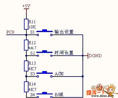 One port with the four connectors circuit diagram