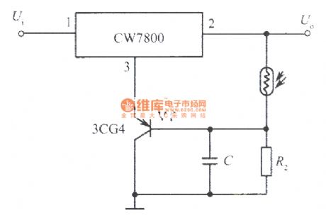 The second circuit of optical control integrated regulated power supply