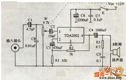 Micro active amplifier circuit diagram