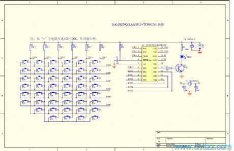 Samsung color TV control circuit diagram