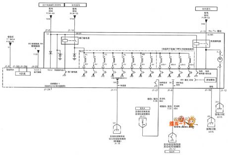 The anti-lock braking system circuit of Shanghai GM Buick LaCrosse car (1)