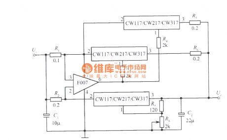 3 integrated voltage stabilizer parallel expansion output current