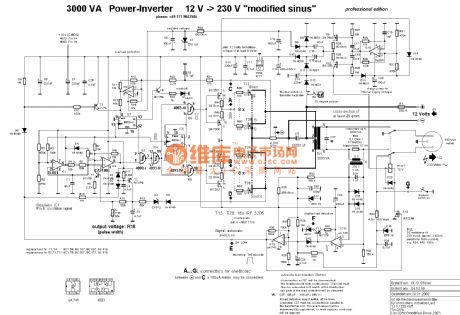 3000VA inverter power supply circuit
