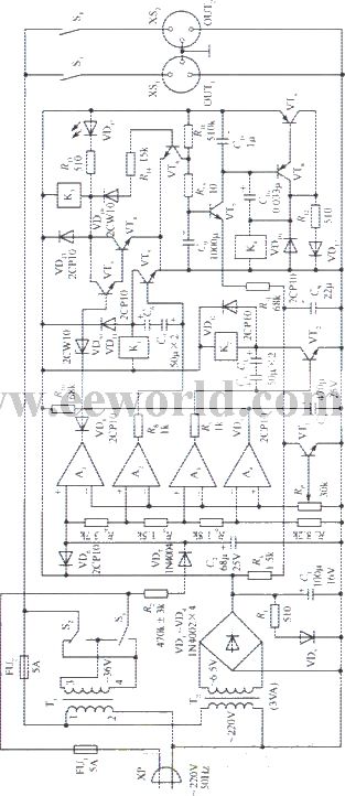 330W AC stabilized voltage supply circuit