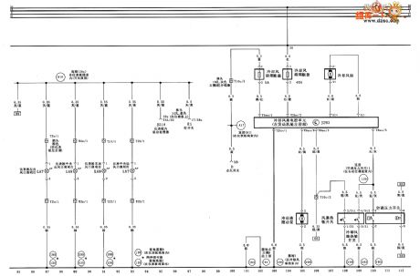 Audi A6 saloon car air-conditioner circuit diagram four