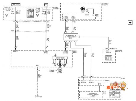 Shanghai GM Cadillac CTS car anti-theft system circuit diagram (2)