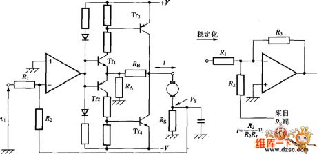 Transistor current control circuit diagram
