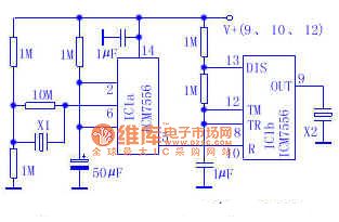 Vibration alarm circuit diagram