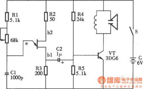 Ultrasonic electronic rodent repeller circuit
