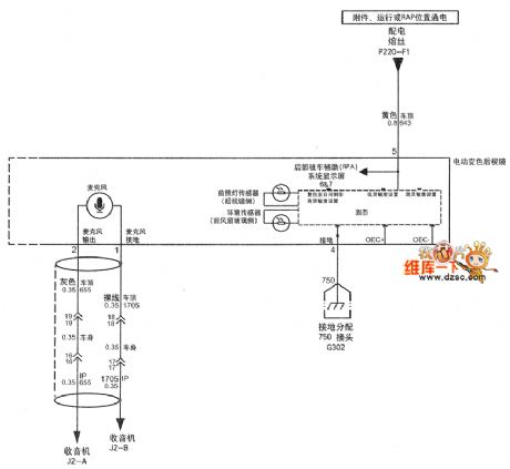 The entertainment system schematic of Shanghai GM Buick LaCrosse car (1)