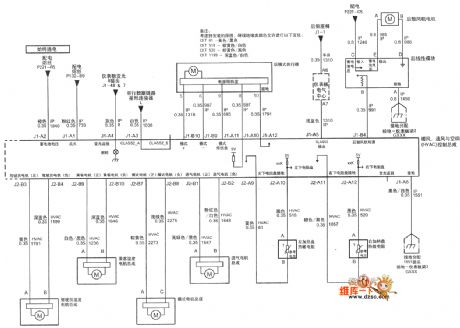 The air condition system circuit of Shanghai GM Buick LaCrosse car (2)