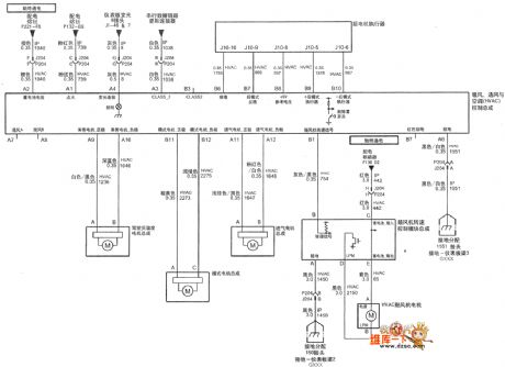 The air condition system circuit of Shanghai GM Buick LaCrosse car (1)