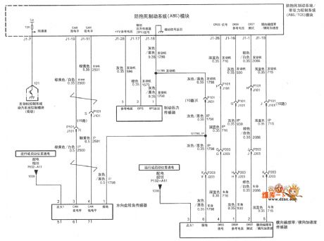The anti-lock brake system circuit of Shanghai GM Buick LaCrosse car (3)