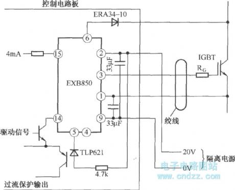 The application circuit of EXB850