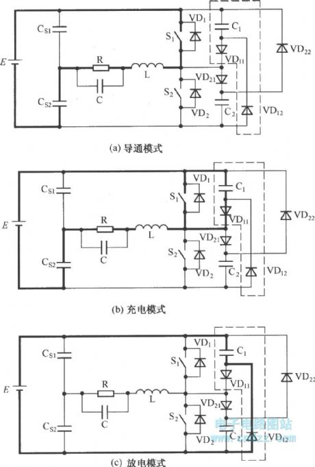 The working model of C-2D type passive non loss buffer circuit