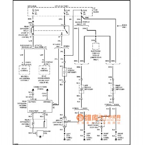 Buick demisting circuit diagram(demisting boneville wc61)