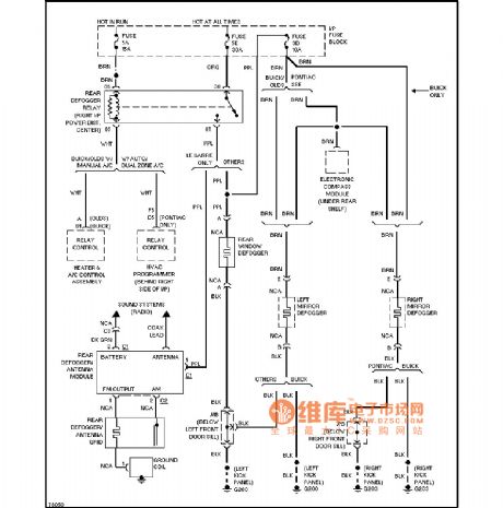 Buick demisting circuit diagram(demisting boneville wc61)
