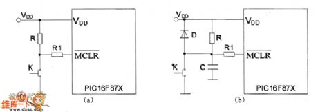 MCLR connection manual button switch circuit diagram