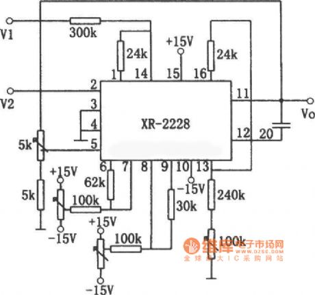 XR-2228 division circuit diagram