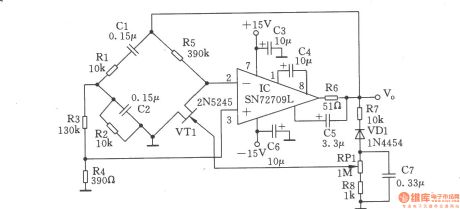 Wien-bridge sine wave generator 2