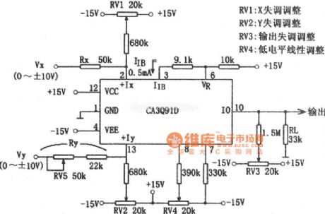 CA3091 multiplication circuit diagram