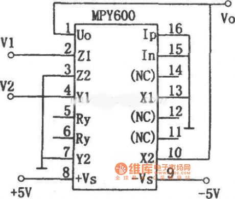 MPY600 division circuit diagram